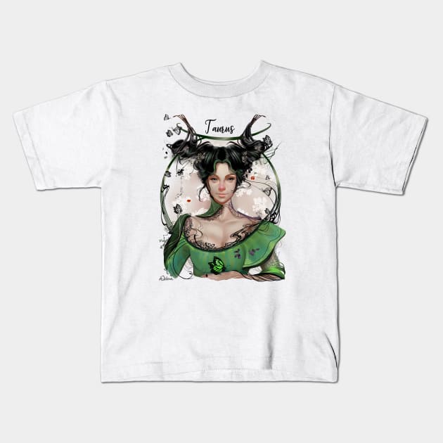 Taurus #2 Kids T-Shirt by Delara